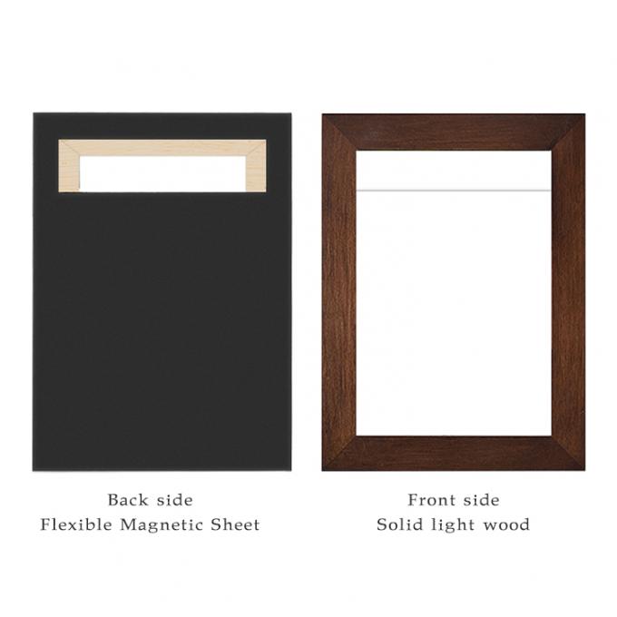 This product is made by high quality lightweighted wood with high quality magnetic sheet on the back side, photo can be easily inserted into the frame on the back side, then hold to any metal surface or magnetic receptive wall. Available in 6", 8", 10" and 12", 3 classic colors. Other sizes and colors are available upon request.   Standard size: 6